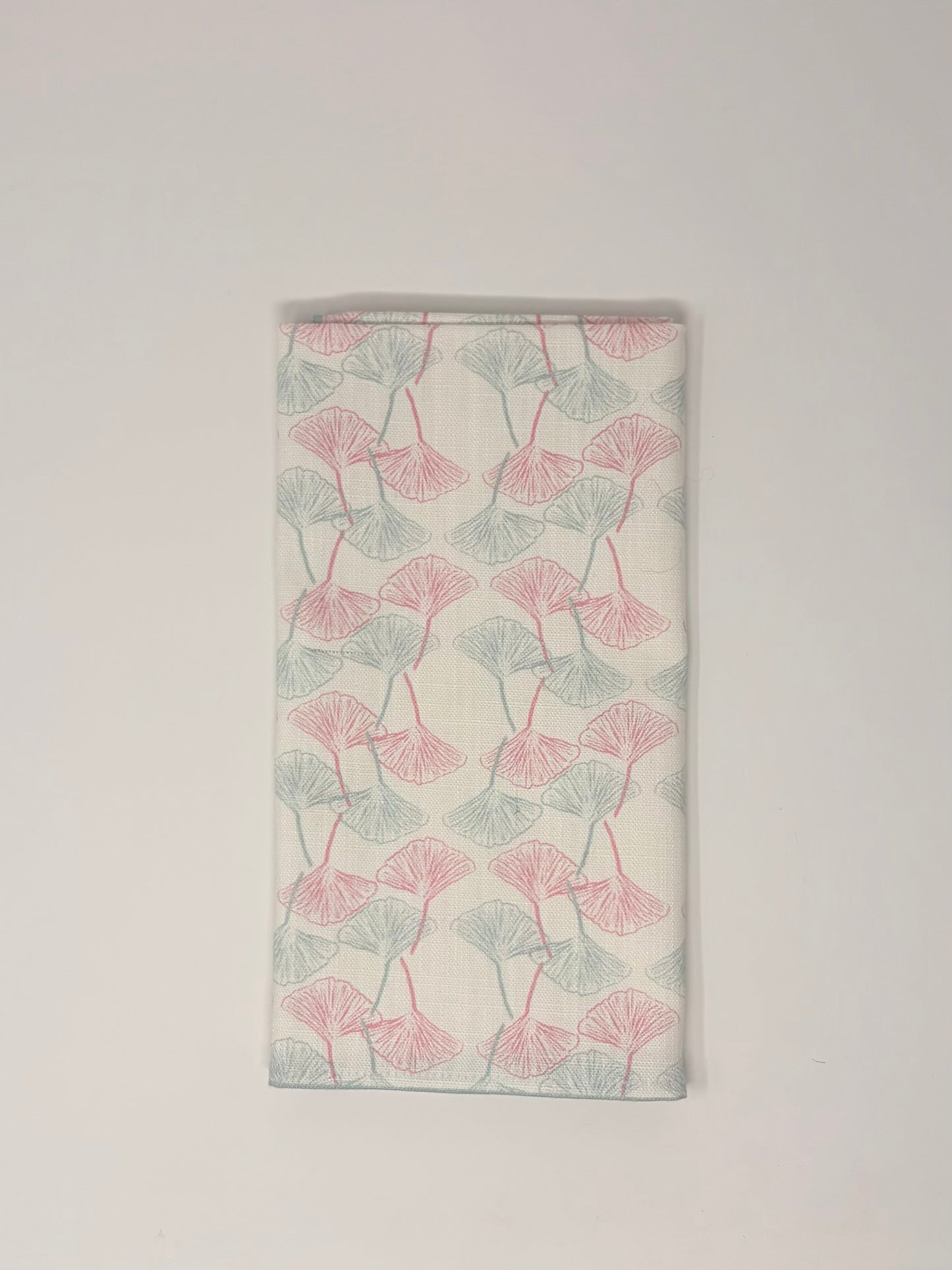 Gingko Napkin - Sky and Pink