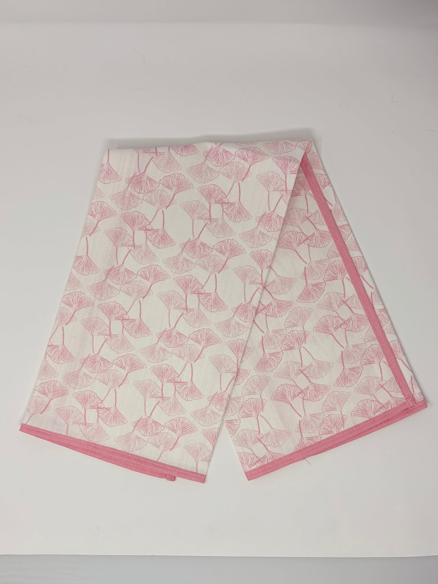 Gingko Hand Towels - Pink