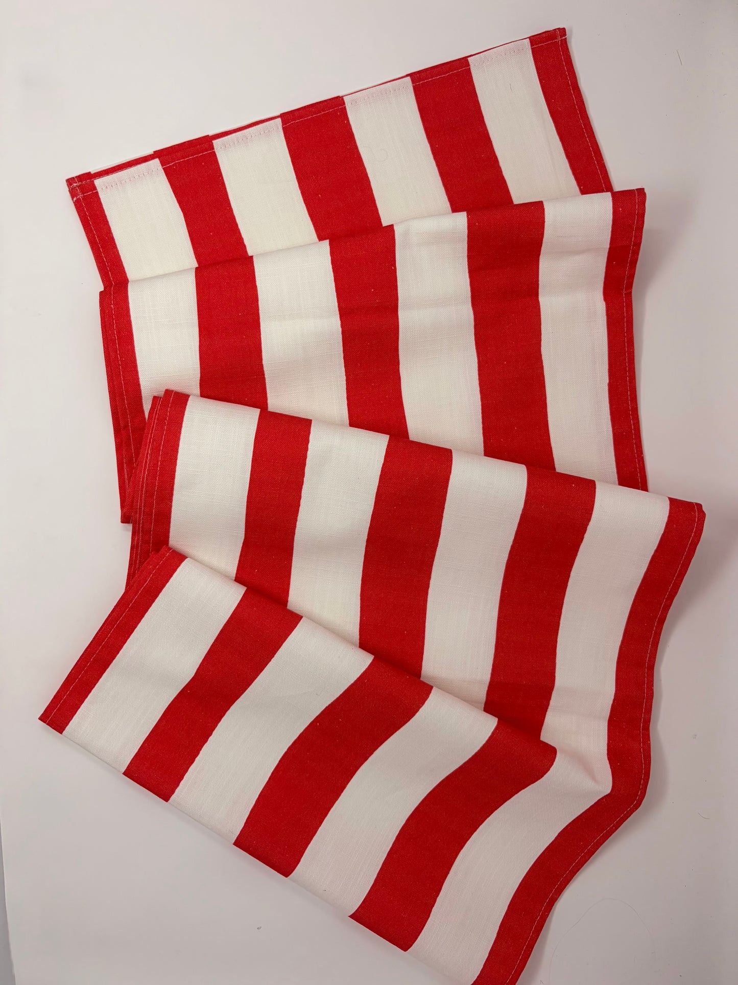 Stripe Table Runner - Red