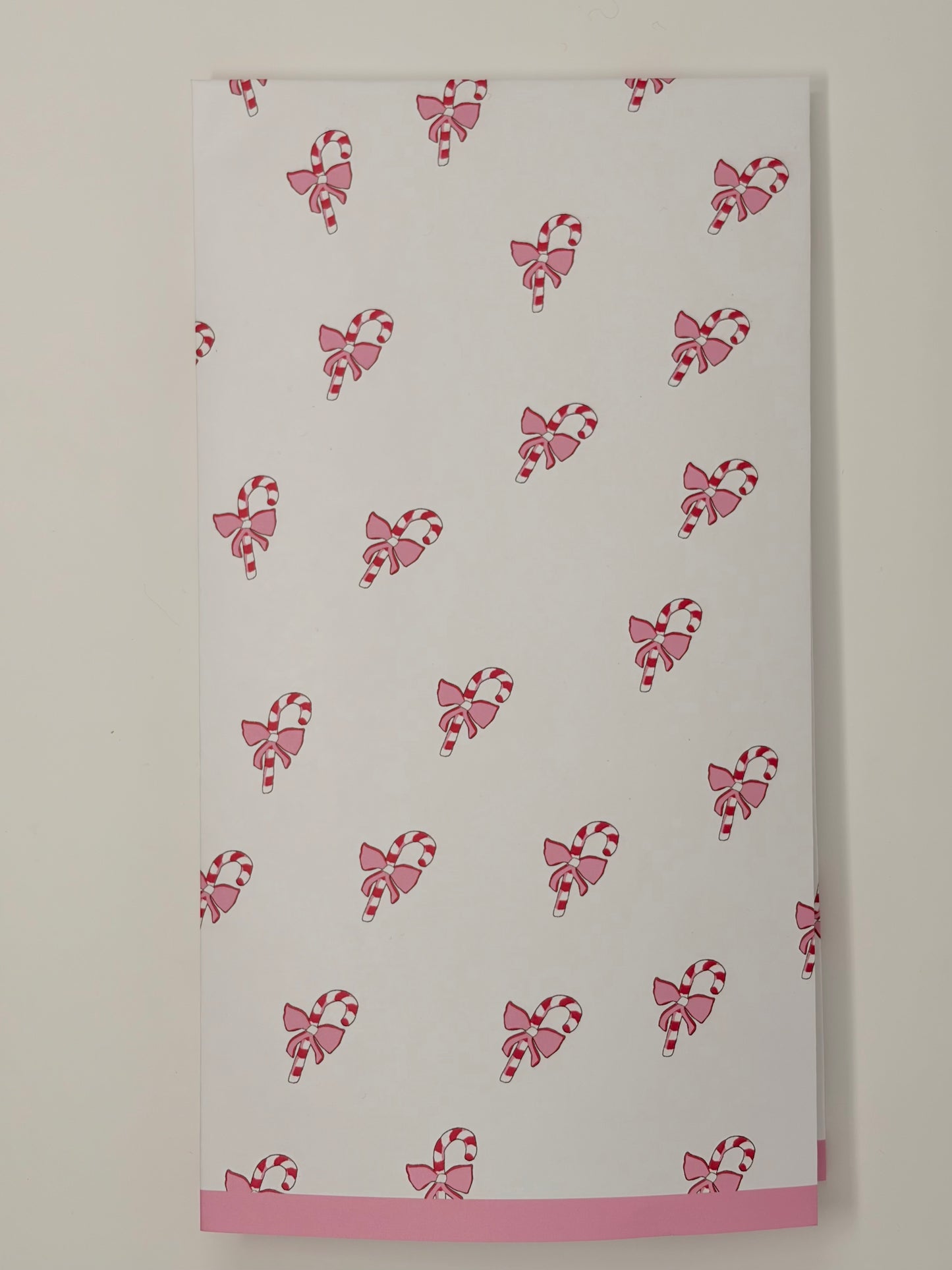 Pink Candy Cane Hand Towel