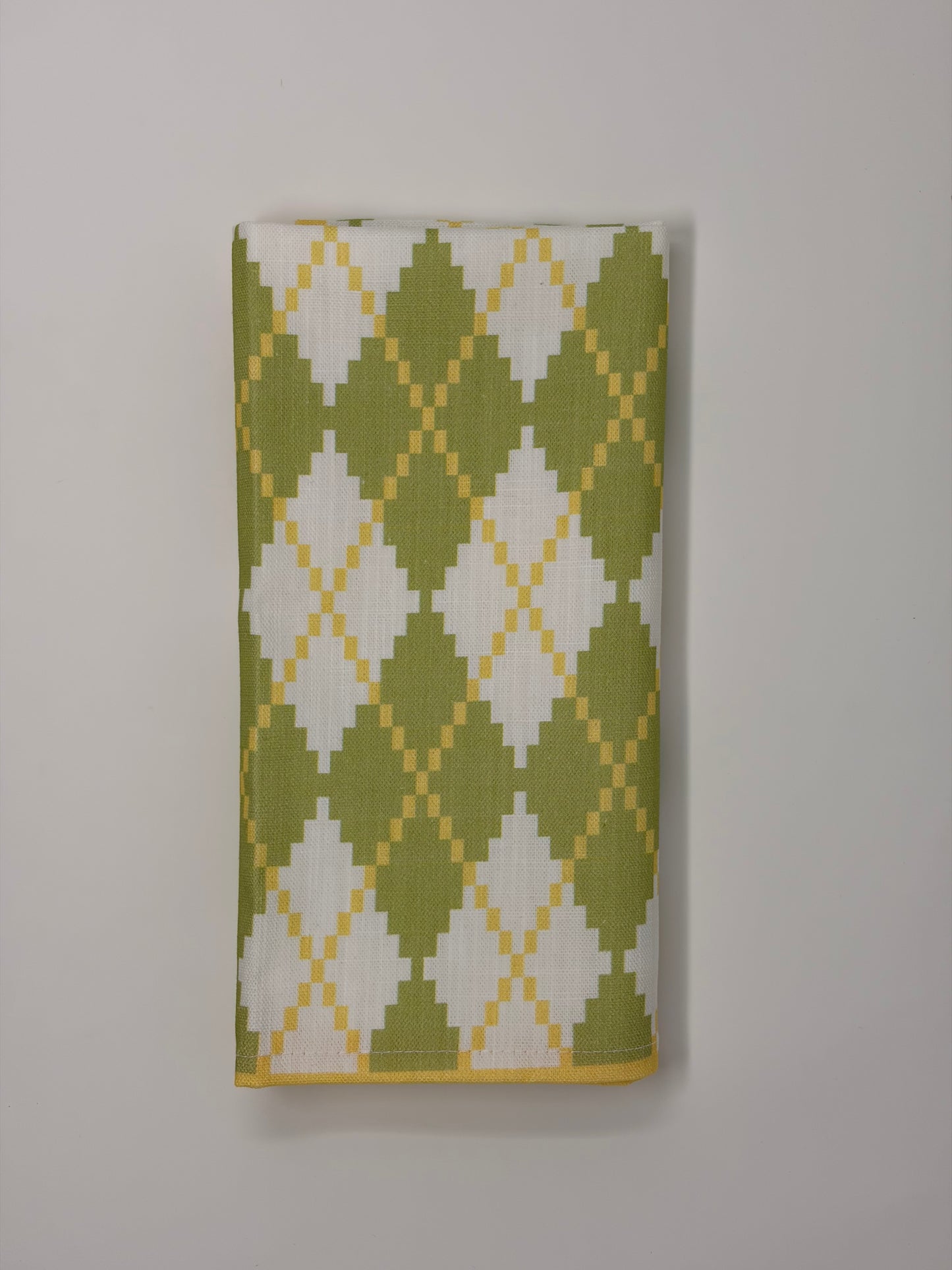 Argyle Napkin - Grass