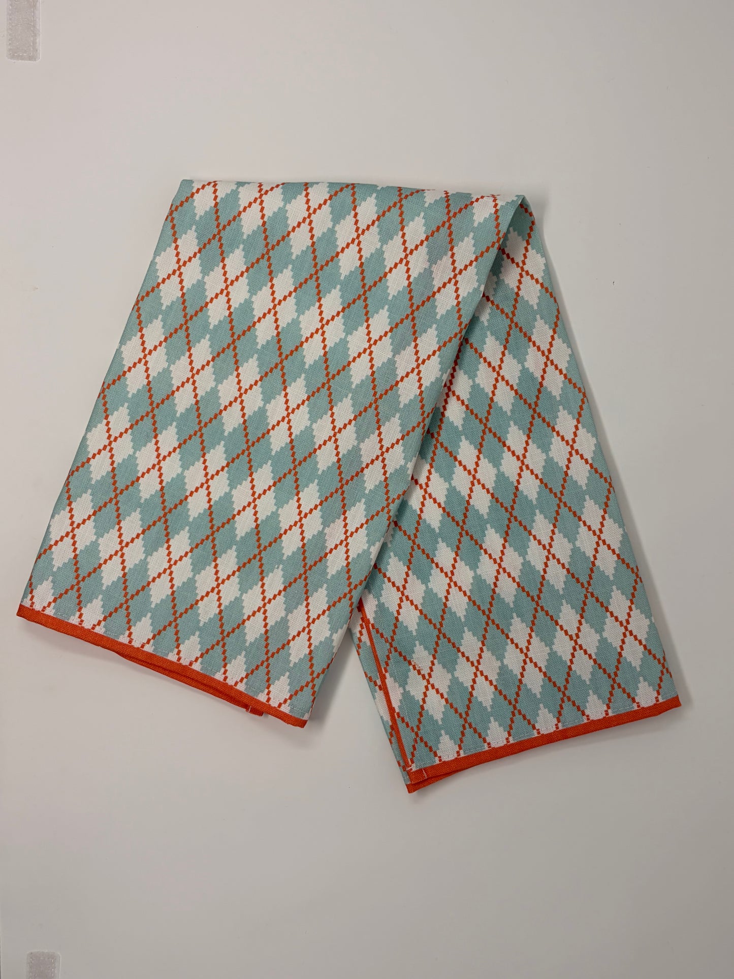 Argyle Hand Towel - Sky