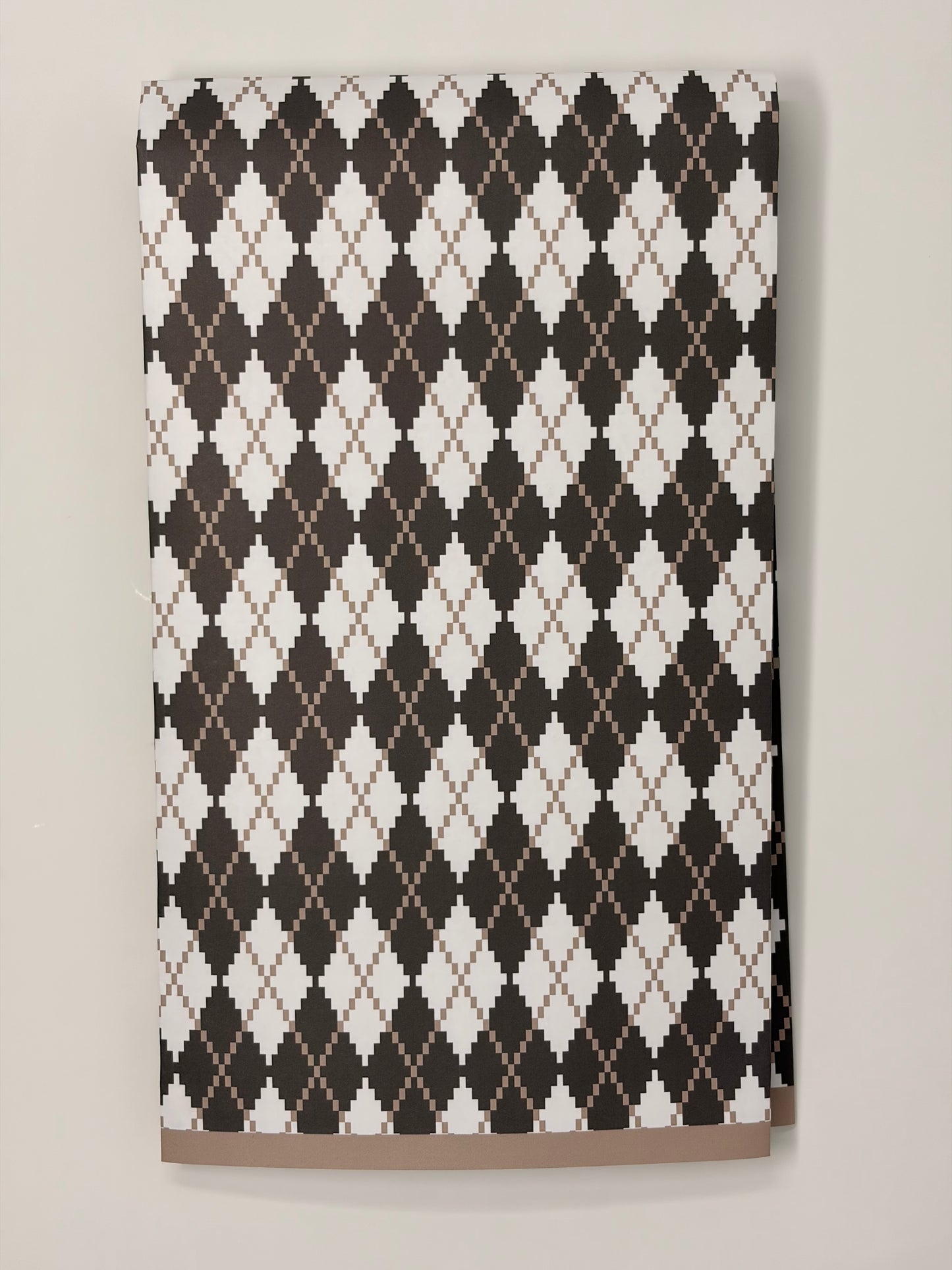 Argyle Hand Towel - Mulch