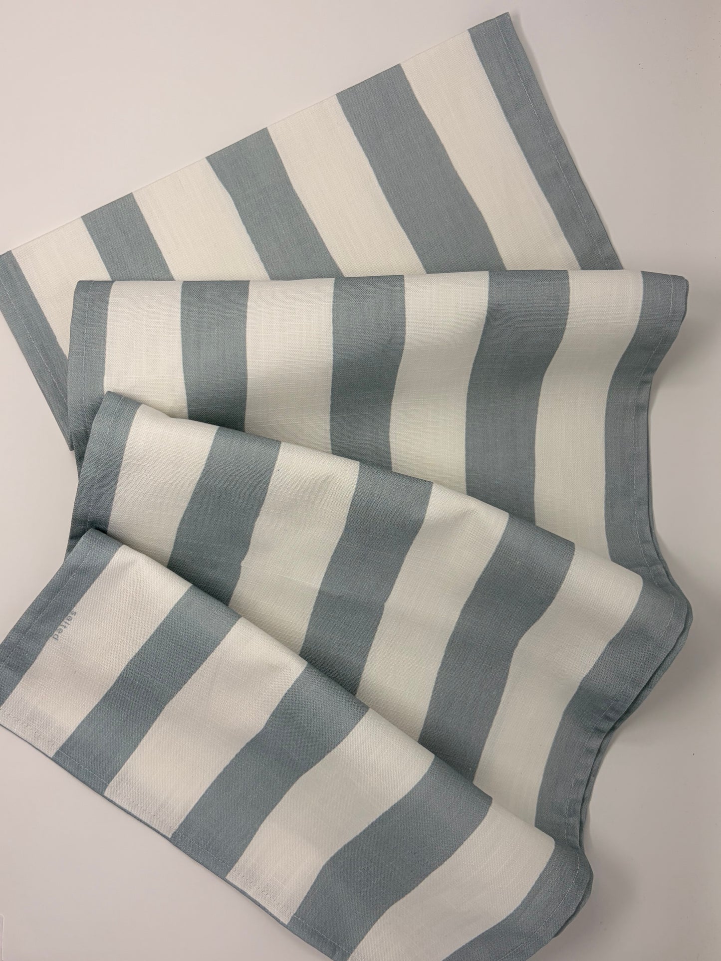 Stripe Table Runner - Winter Blue