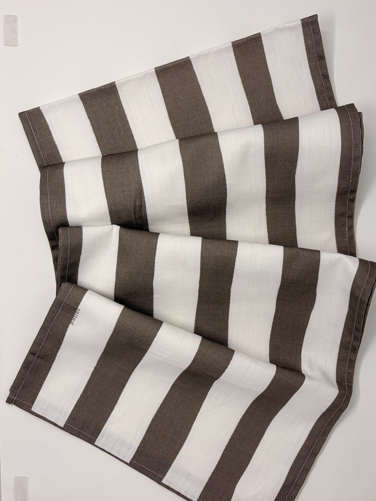 Stripe Table Runner - Mulch