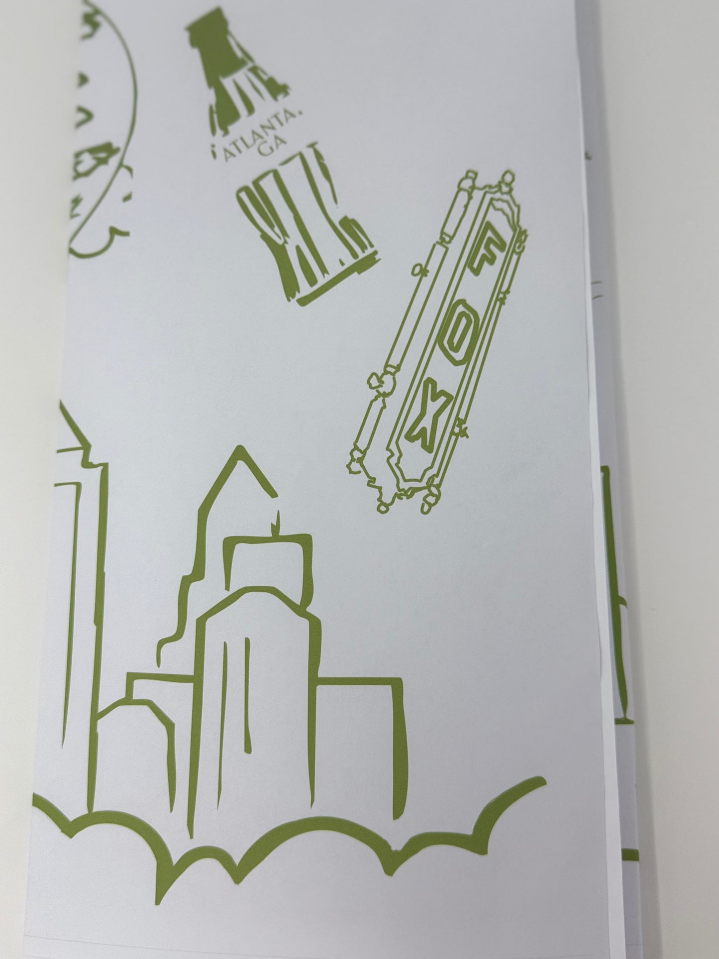 Atlanta Skyline Hand Towel