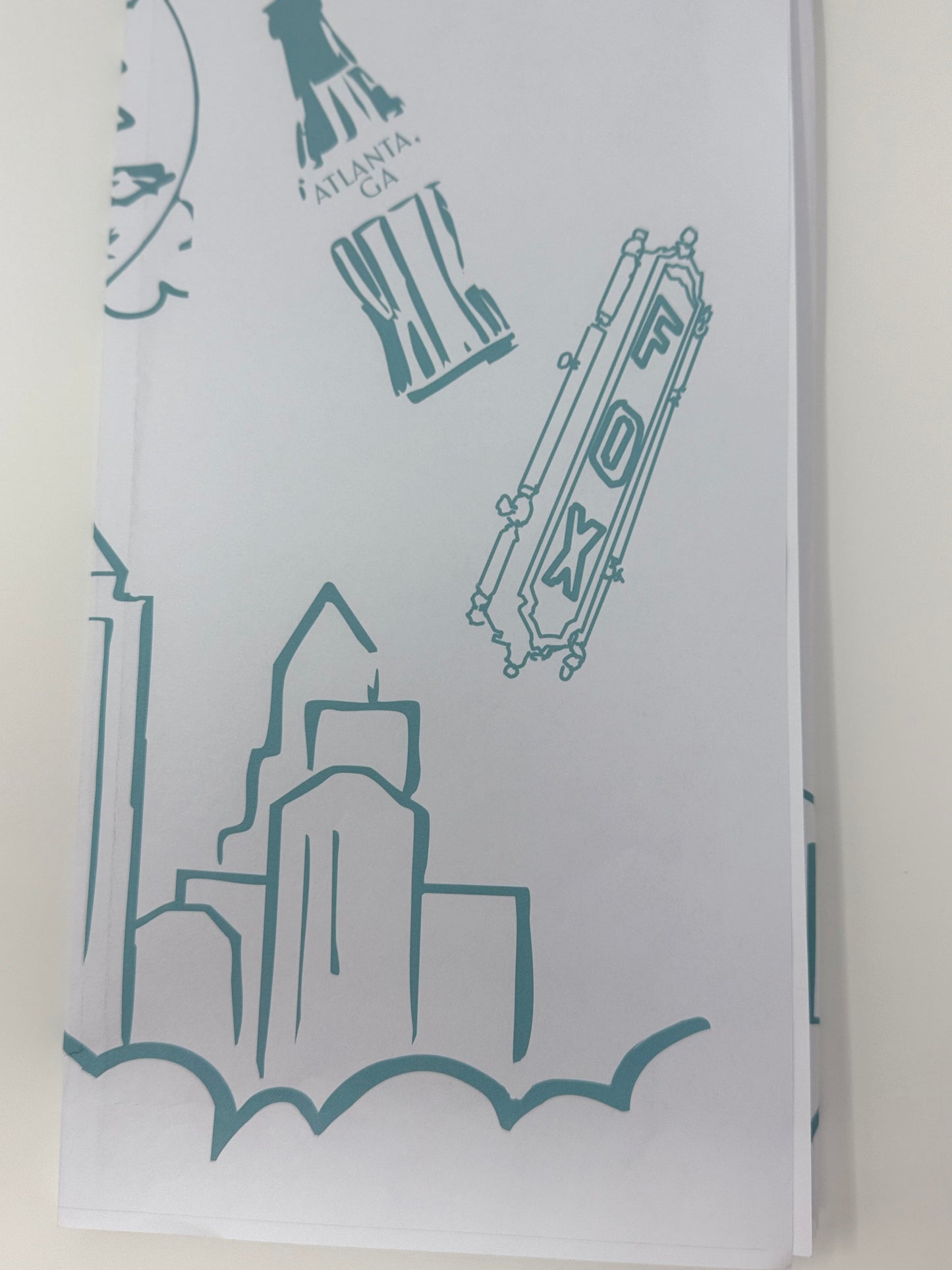 Atlanta Skyline Hand Towel
