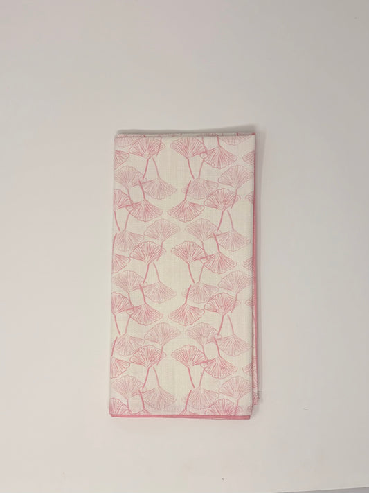 Gingko Napkin - Pink