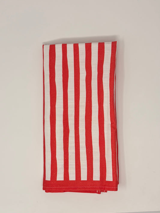 Stripe Napkin - Red
