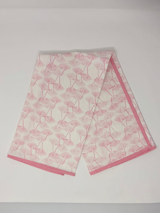 Gingko Hand Towels - Pink