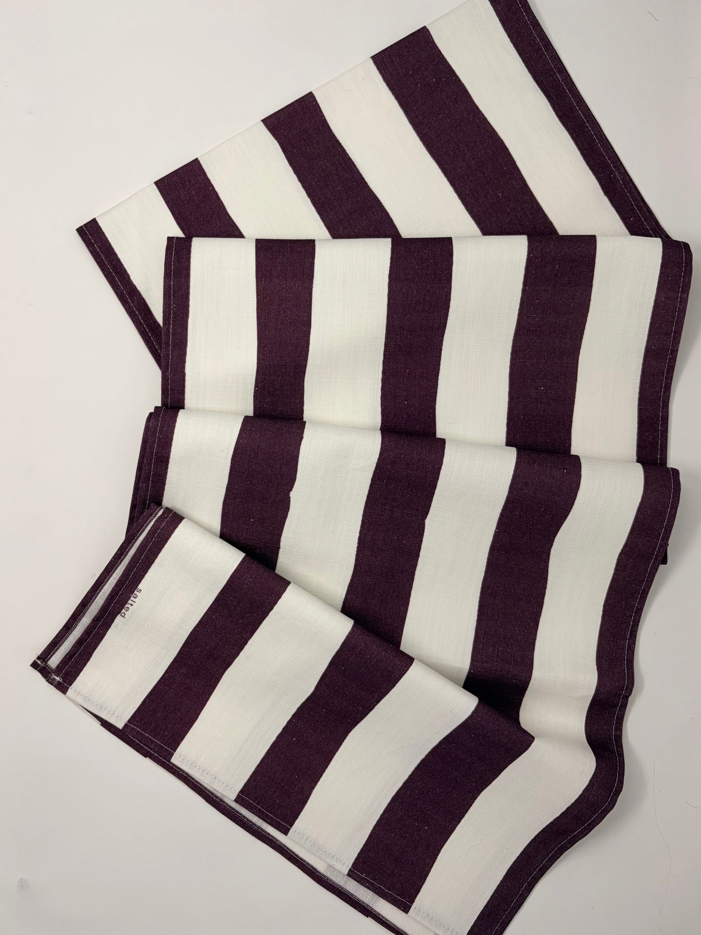 Stripe Table Runner - Plum