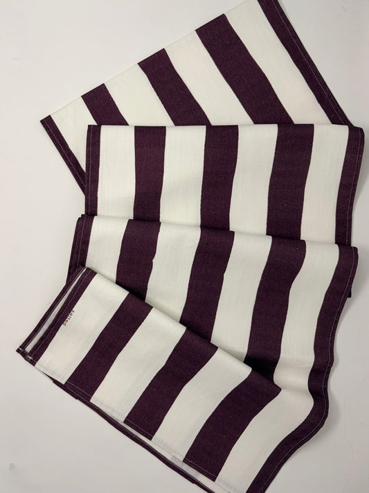 Stripe Table Runner - Plum