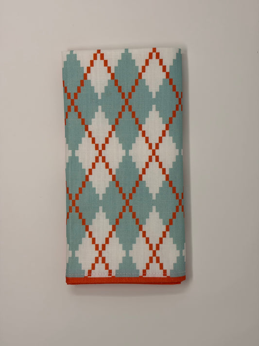 Argyle Napkin - Sky