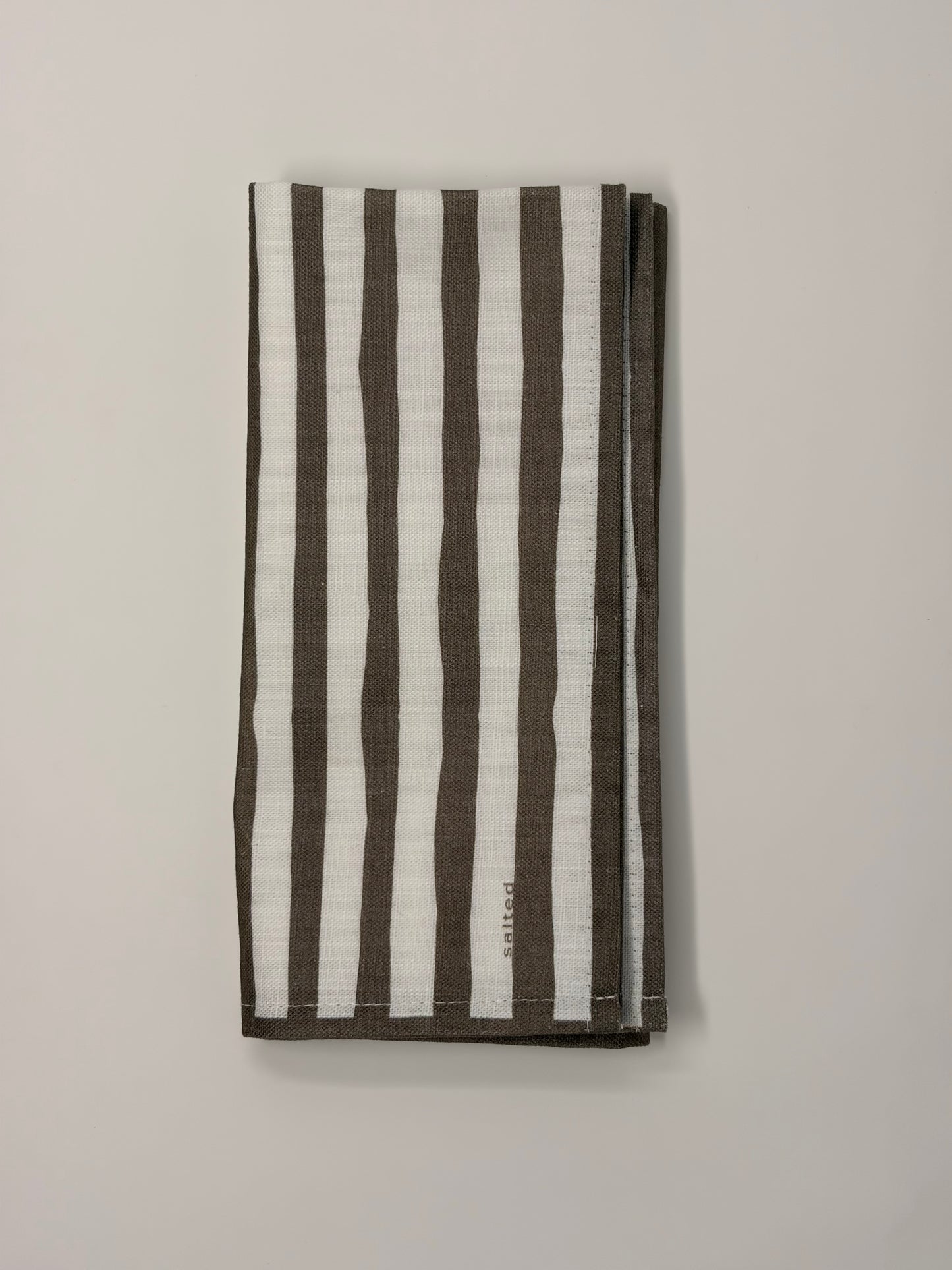 Stripe Napkin - Mulch