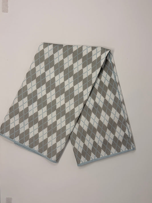 Argyle Hand Towel - Skipping Stone