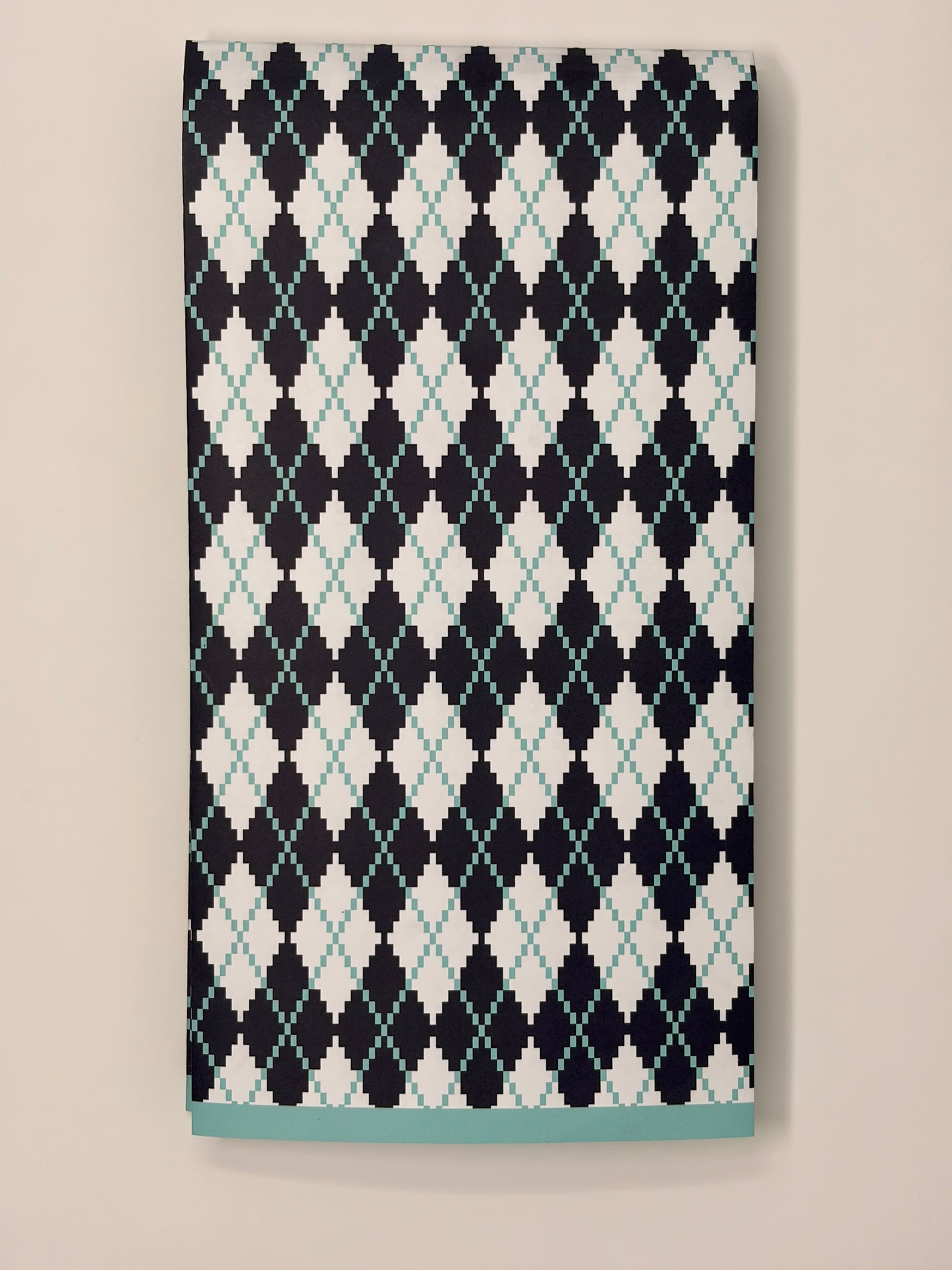 Argyle Hand Towel - Navy