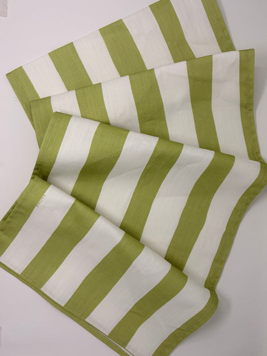 Stripe Table Runner - Grass