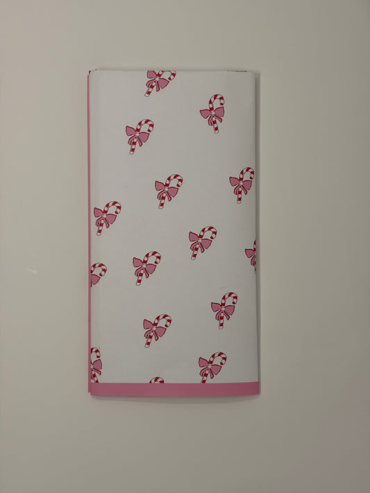 Pink Candy Cane Napkin